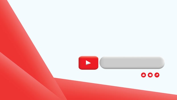 Modern YouTube Channel Banner Template vector