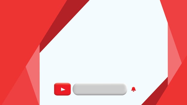 Clean and Minimalist YouTube Banner Design vector