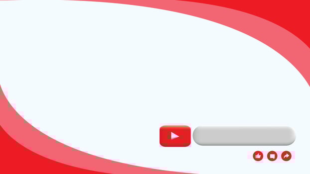 Colorful YouTube Banner Template for Creators vector