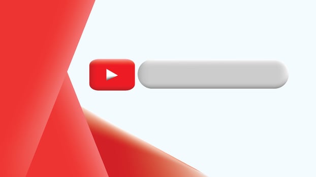 Editable YouTube Banner vector