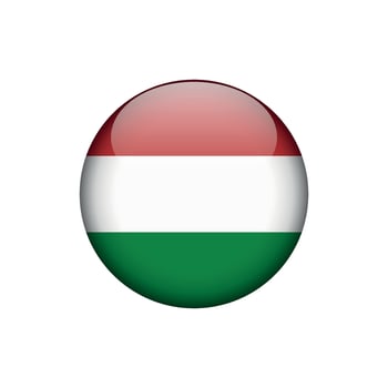 Hungary Flag Circle Template vector
