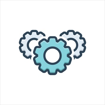 Color icon apparatus vector