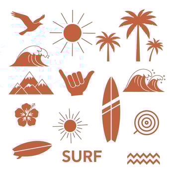 Art of collection of camping and adventure themed stickers with motivational phrases like explore more, adventure awaits, wander more, lets go camping, camp more worry less, and stay wild vector