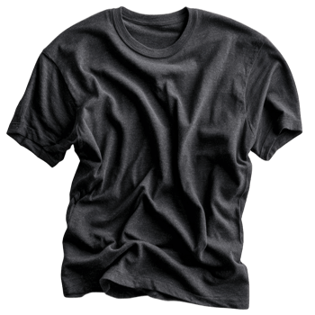 Black TShirt Apparel Photography for Design Inspiration png
