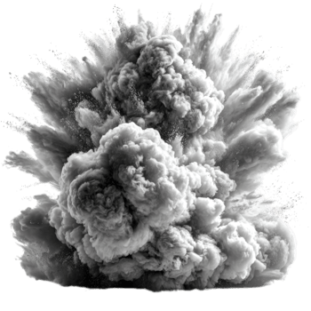 Dramatic Monochrome Explosion Powerful Abstract png