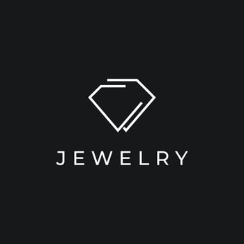 diamond jewelry logo vector