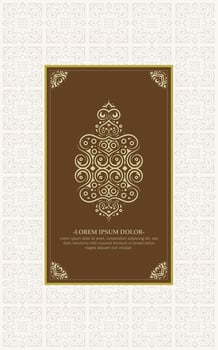 Decorative banner with intricate design vector