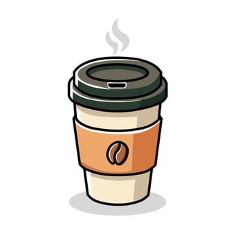 Illustration Graphic Cartoon of a Cozy Coffee Cup vector