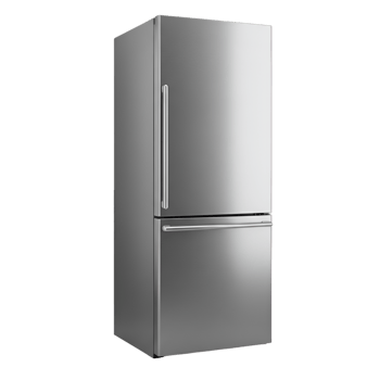 Silver refrigerator freezer compartment for food storage and preservation png