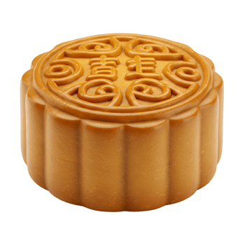 Traditional mooncake decorative pattern and golden surface png