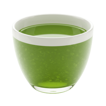 Green tea cup filled hot herbal beverage liquid png
