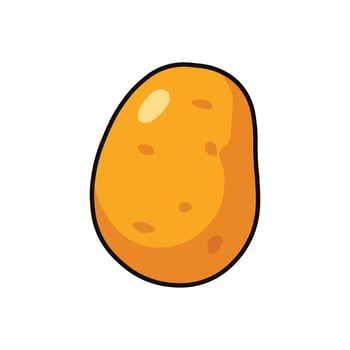 Cartoon potato illustration vector