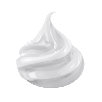 Sculpted swirl of ethereal creaminess against an isolated nothingness of a transparent domain png