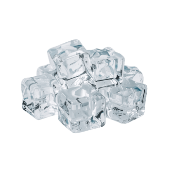 Crystalline ice cube accumulation showcasing refracted light against a pure void backdrop ideal png