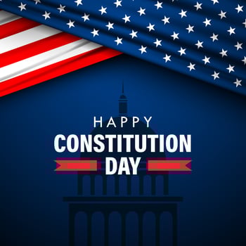 Happy Constitution day United States Of America September 17TH background illustration vector