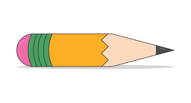 Design pencil unique design isolated on white background vector