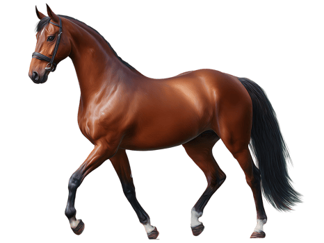 Arabian horse isolate on transparent background. png