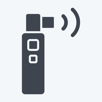 Icon Ultherapy. related to Dermatology symbol. glyph style. design editable vector