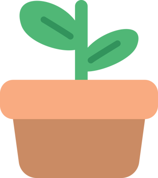 Small Pot Plant Go Green Item png