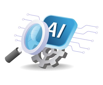 Search engine with artificial intelligence vector