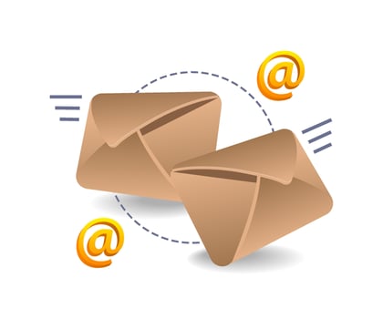 Email marketing transactions vector