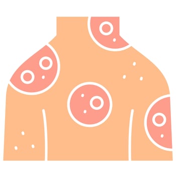 Skin Irritation Icon vector