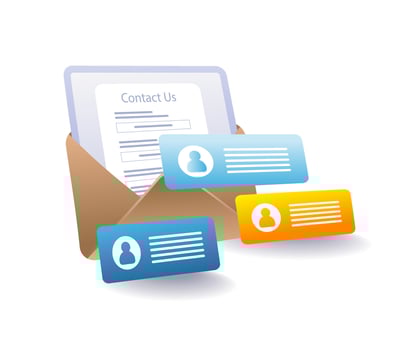 Contact customer service online vector