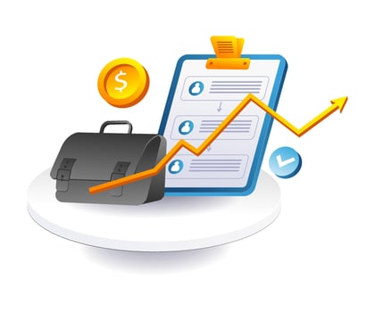 Client report data business vector