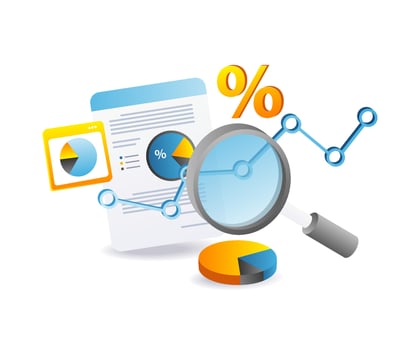 Business growth analysis vector