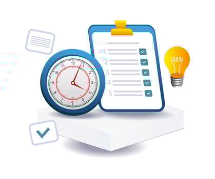 Business plan timeline checklist vector