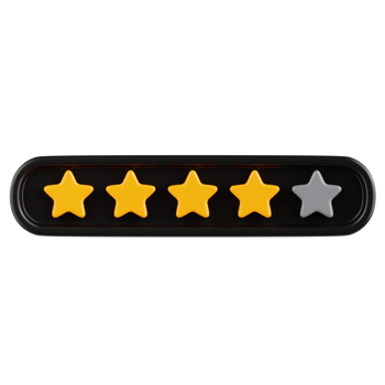 Ratings Feedback 4 3D Ilustration png