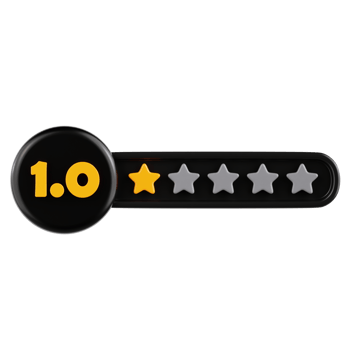 Star Rating 1 3D Ilustration png
