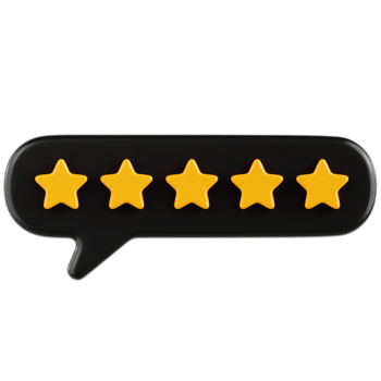 Ratings Chat 5 3D Ilustration png