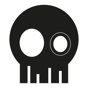 black Halloween skull png