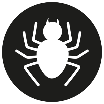 Black Halloween spider transparent in circle png