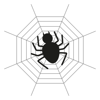 spider web Halloween decoration png