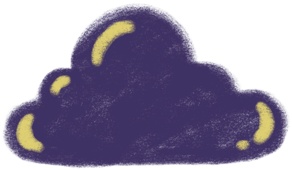 Blue shadow cloud png