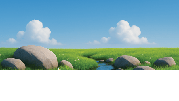Minimalist Green Grass Field png