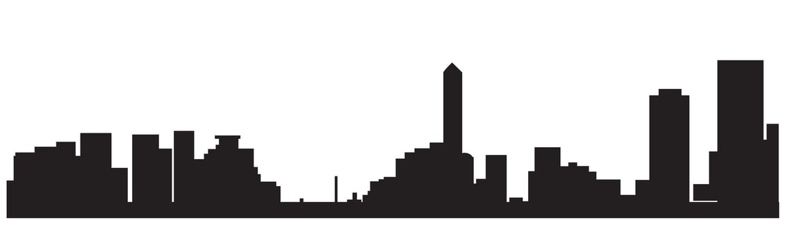 panorama cityscape silhouette vector