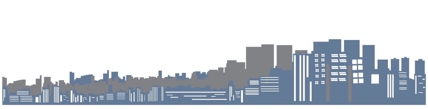 cityscape urban city skyline panorama view vector