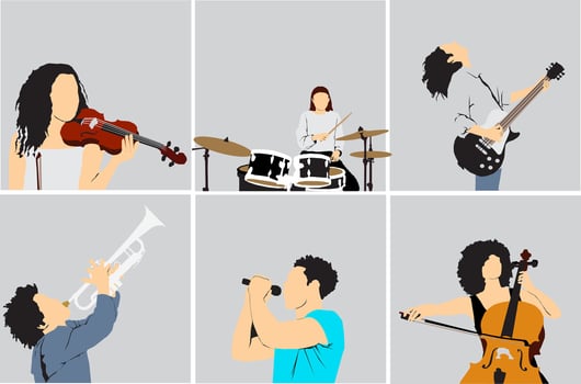 musician people collection vector