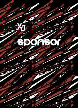 Bold sponsor graphic design vector