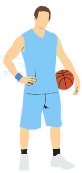 people basketball athlete vector