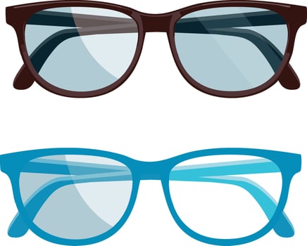 Optical Glasses Design vector