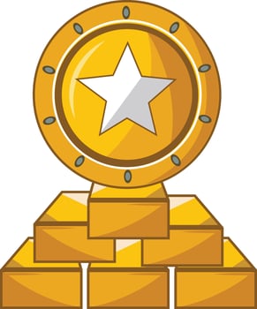 Gold Coin Award vector