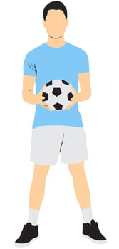 people soccer athlete vector
