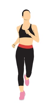 runner athlete sports vector