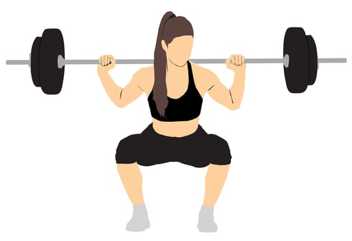 weightlifter athlete sports vector