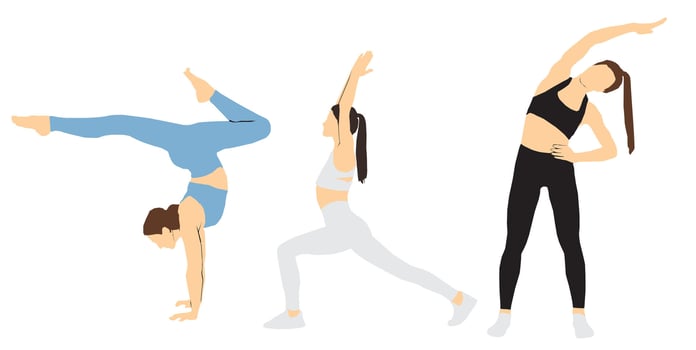 yoga10.eps set people vector