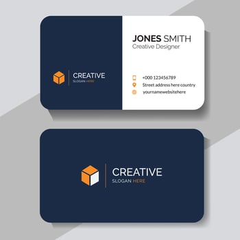 Business card for creative designer vector